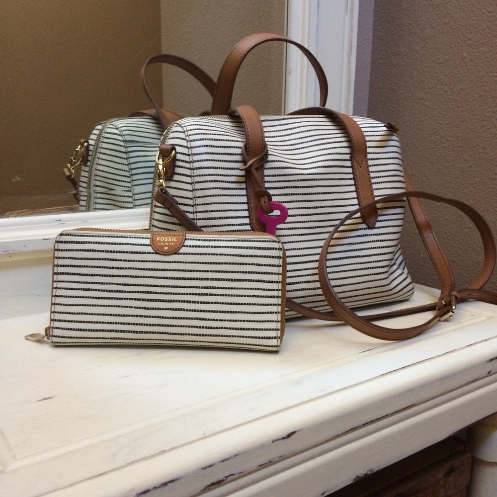 Fossil Sydney Satchel and matching wallet